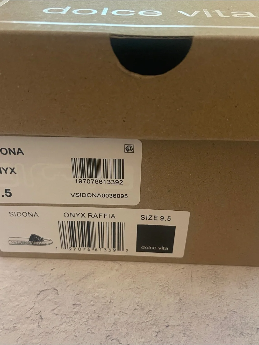 Dolce Vita “Sidona” Platform Sandals — Onyx Raffia | Size 9.5